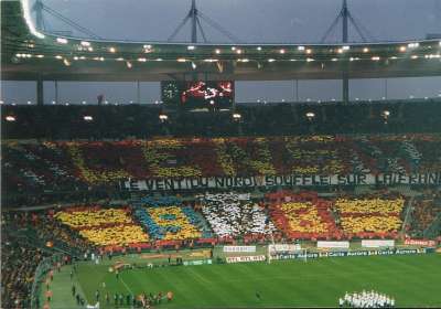 R.C. Lens - P.S.G. 1997/1998 Tifo au stade de France